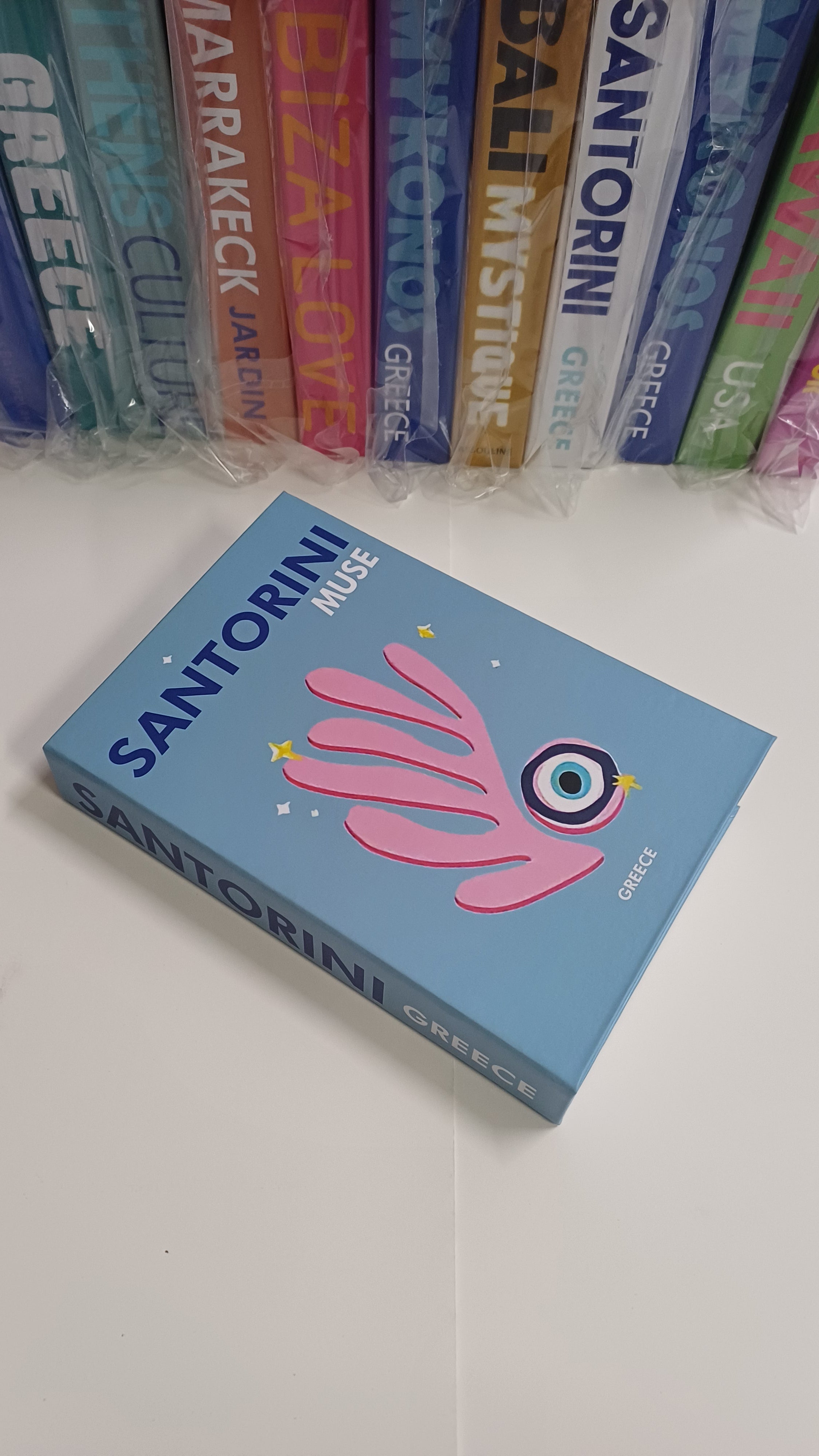 594 SANTORINI MUSE dekoratif kitap kutusu