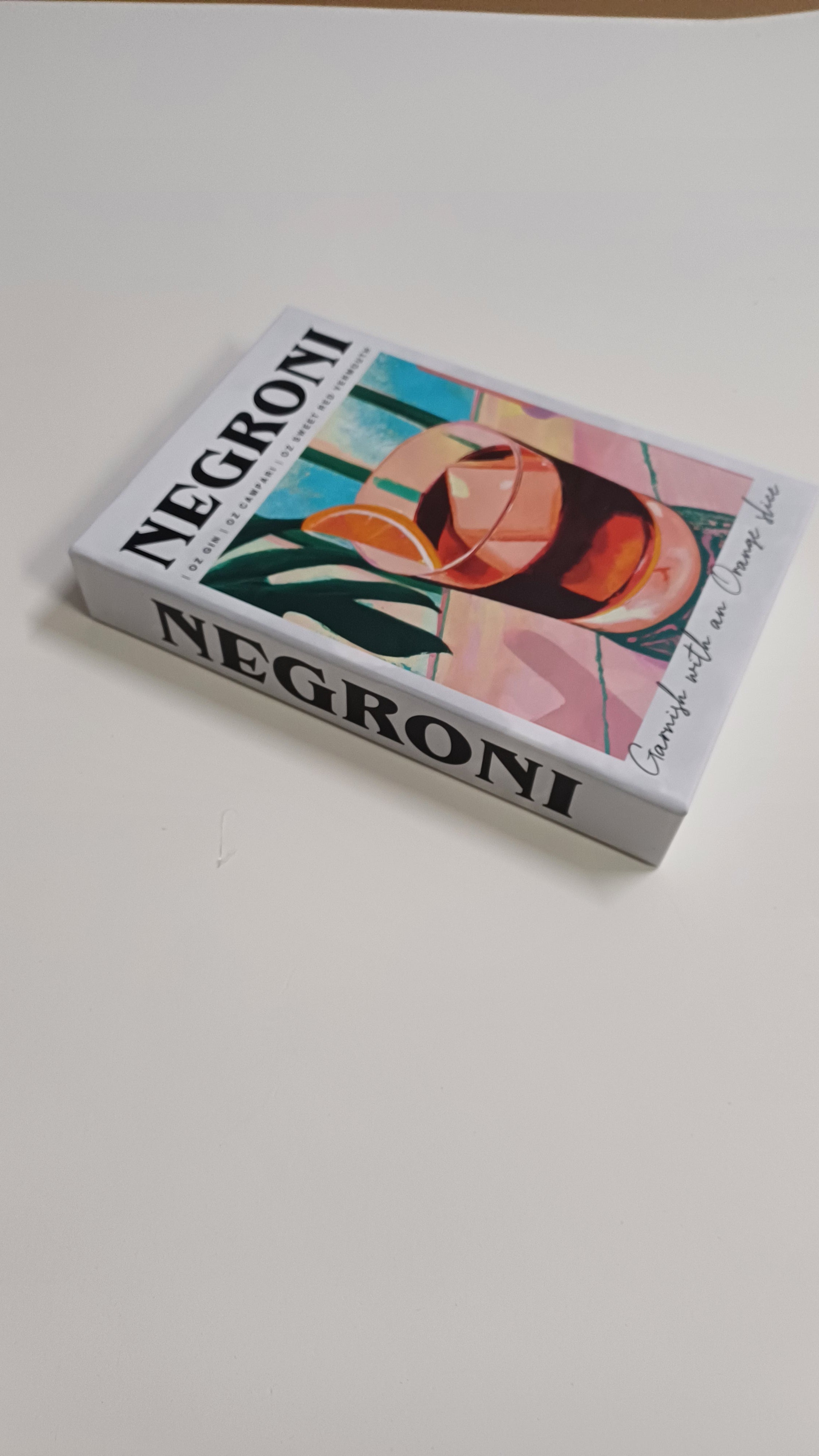 548 NEGRONI dekoratif kitap kutusu