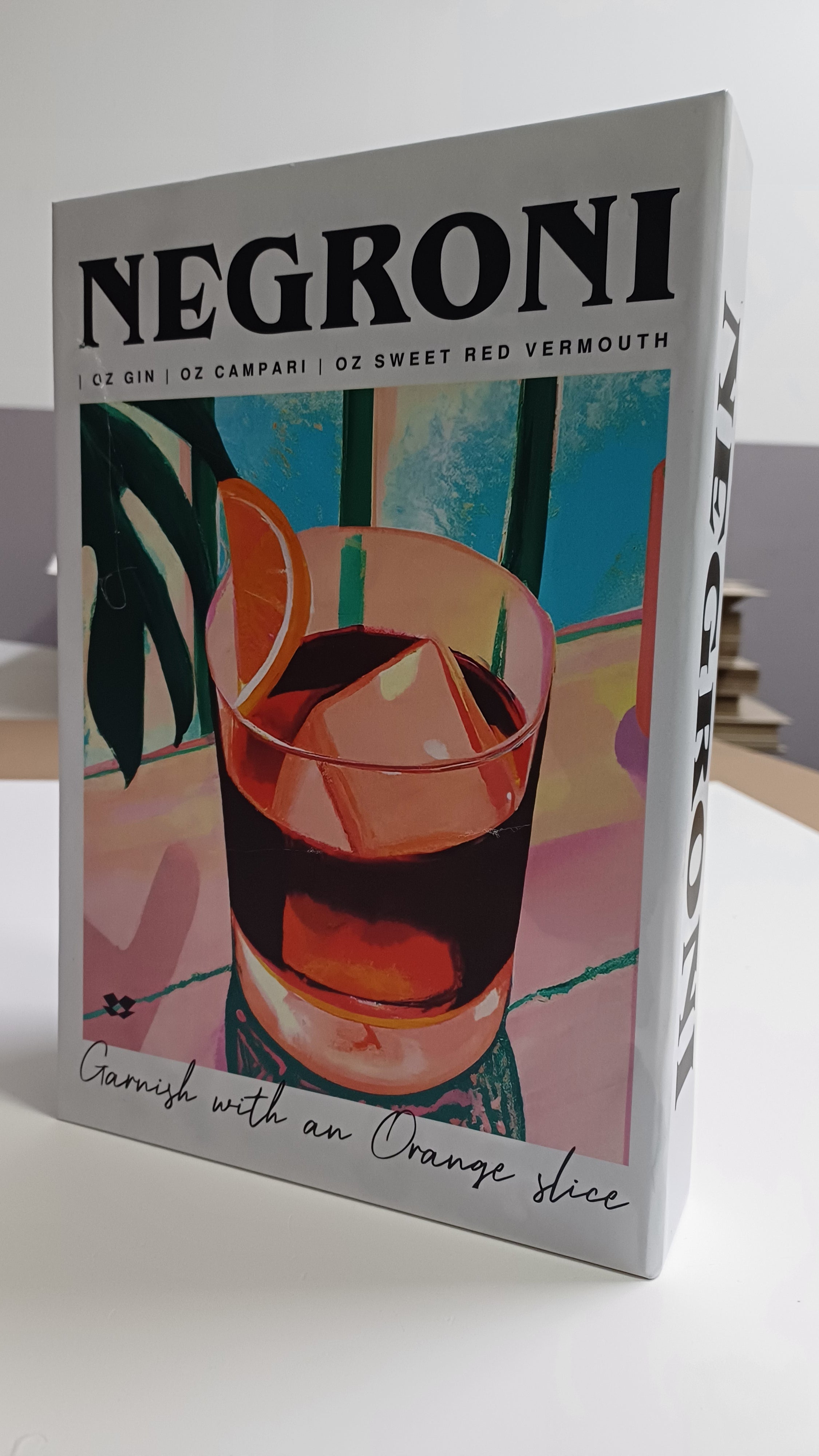 548 NEGRONI dekoratif kitap kutusu