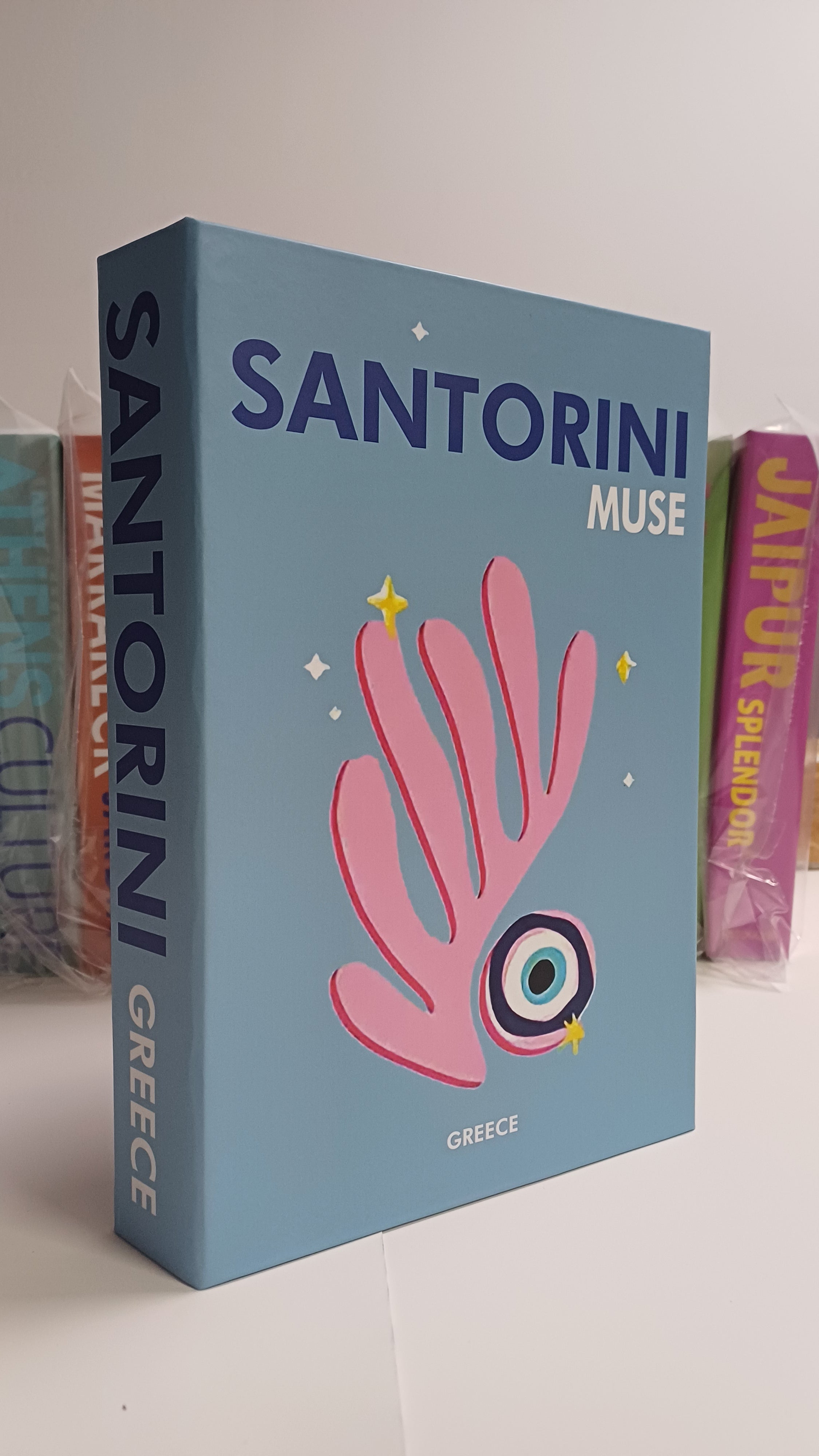 594 SANTORINI MUSE dekoratif kitap kutusu