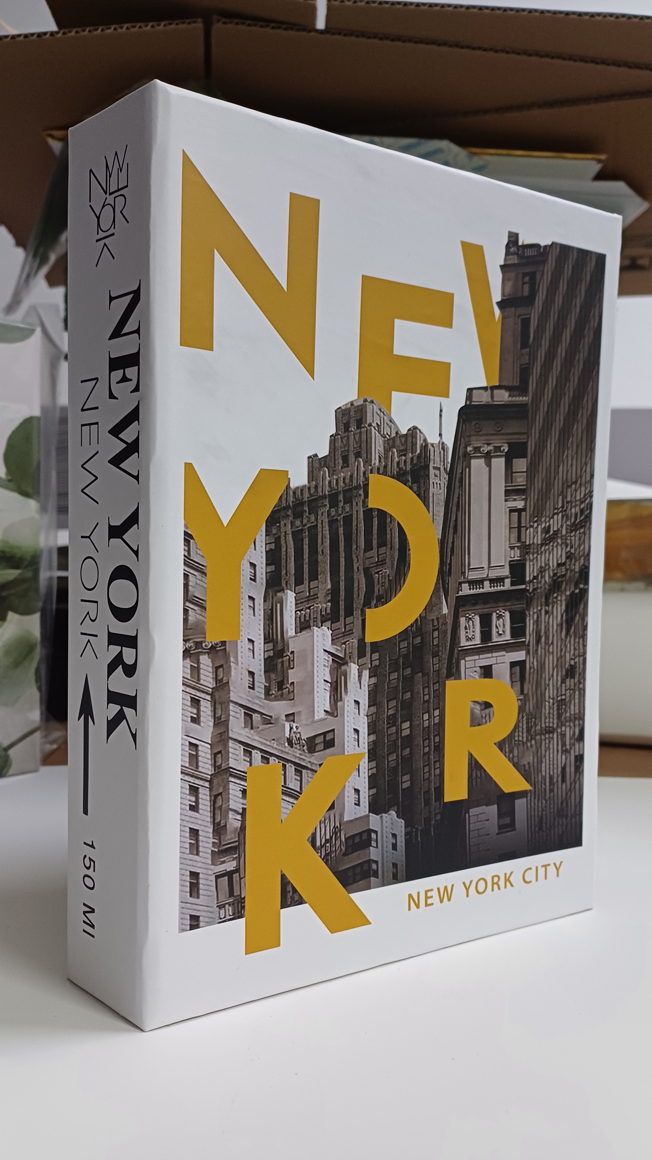 624 NEWYORK dekoratif kitap kutusu