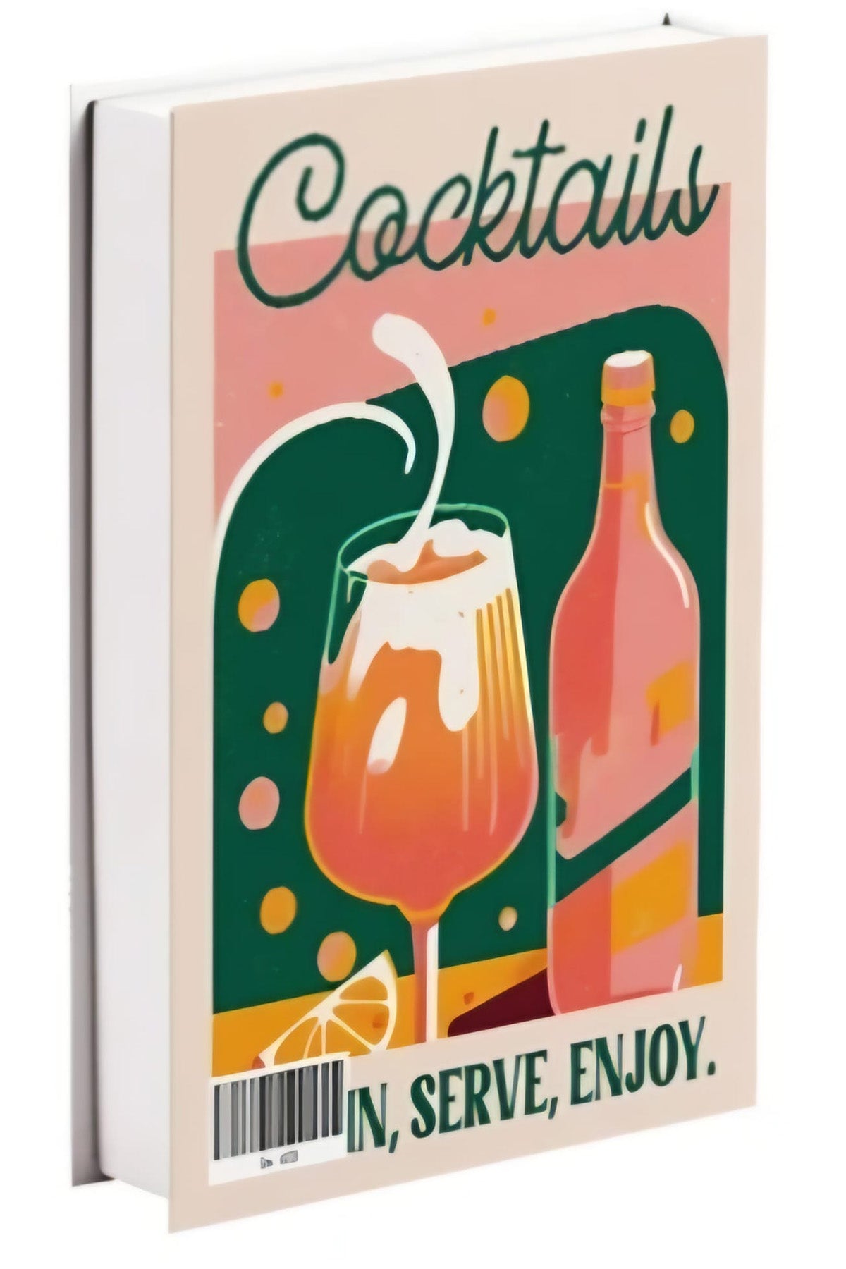 579 COCTAILS dekoratif kitap kutusu