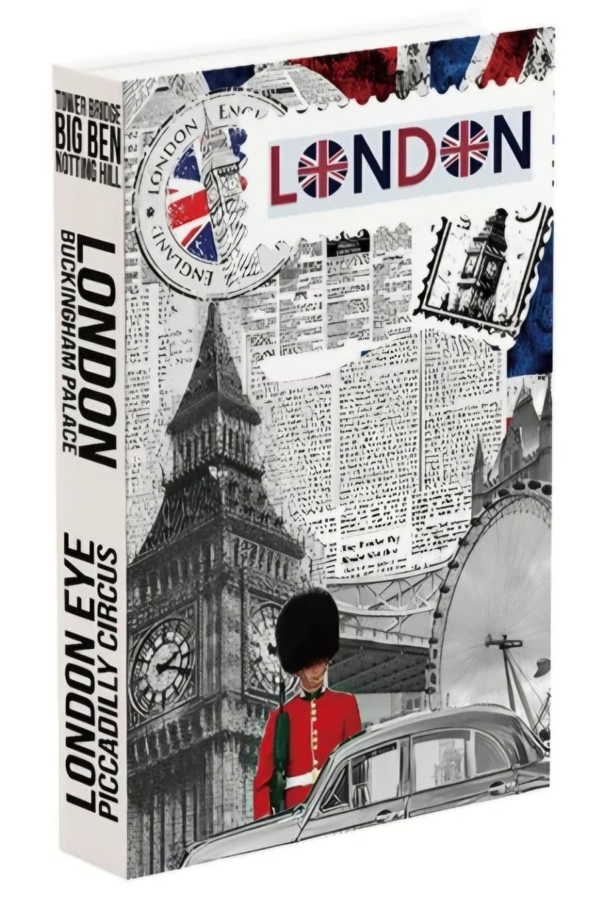 625 LONDON dekoratif kitap kutusu