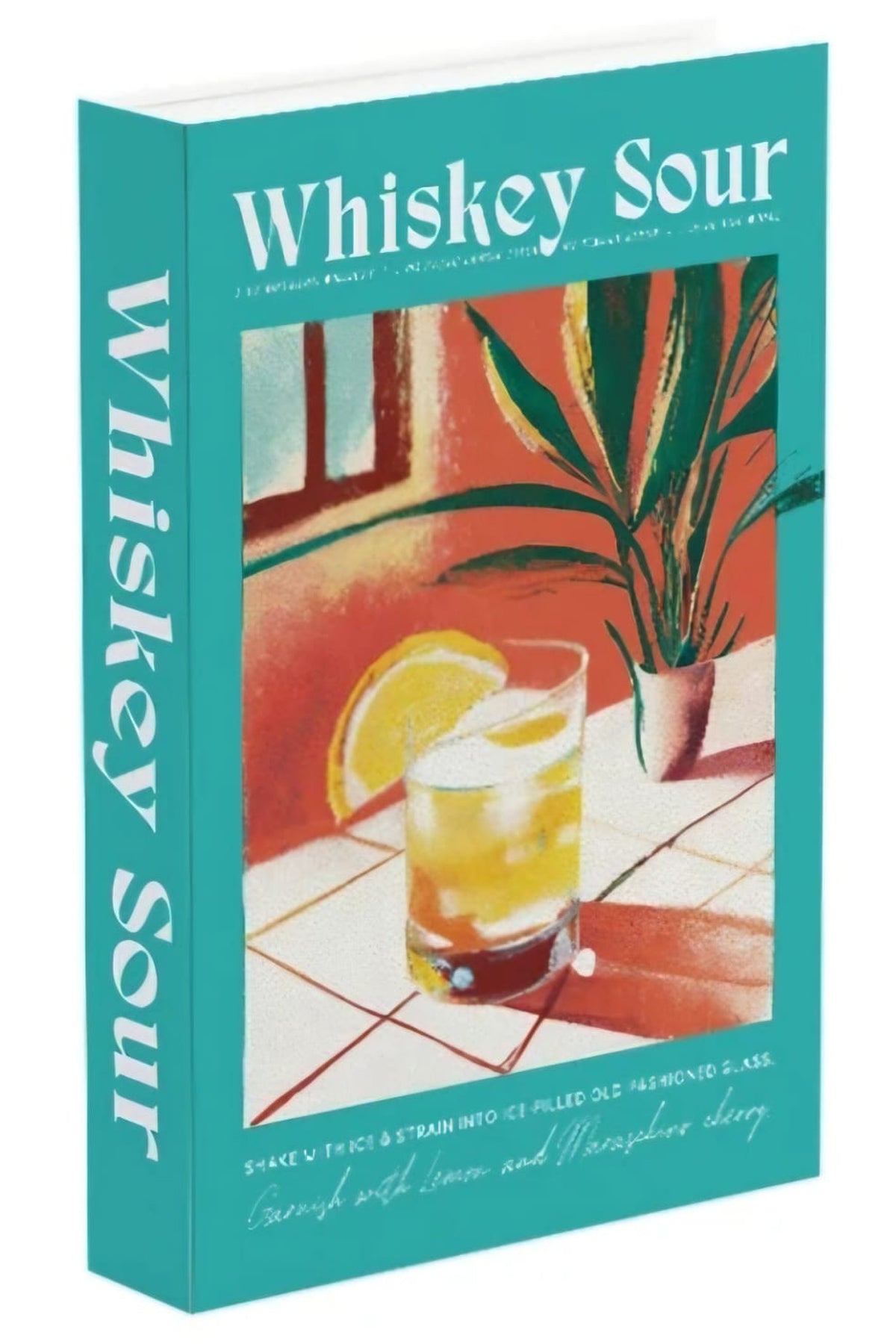 643 WHISKEY SOUR dekoratif kitap kutusu